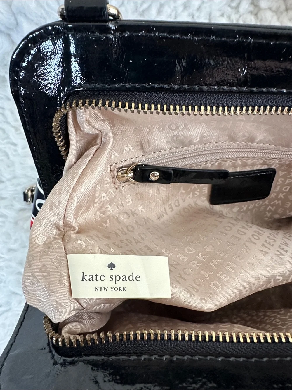 Like NEW Kate Spade RARE Novelty OOH LA LA Patent Shoulder Bag